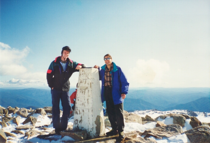 Phill and Ken on summit of Mt. Kosiusko